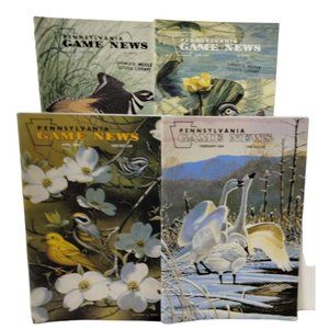 Pennsylvania Game News 4 issues 1985 to 1994 Hunting Trapping Fishing Wildlife